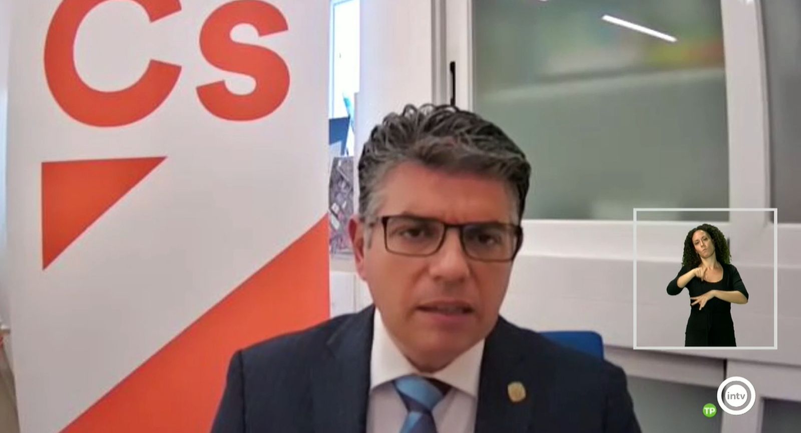 Miguel Cazorla, portavoz de Ciudadanos, en una intervención plenaria