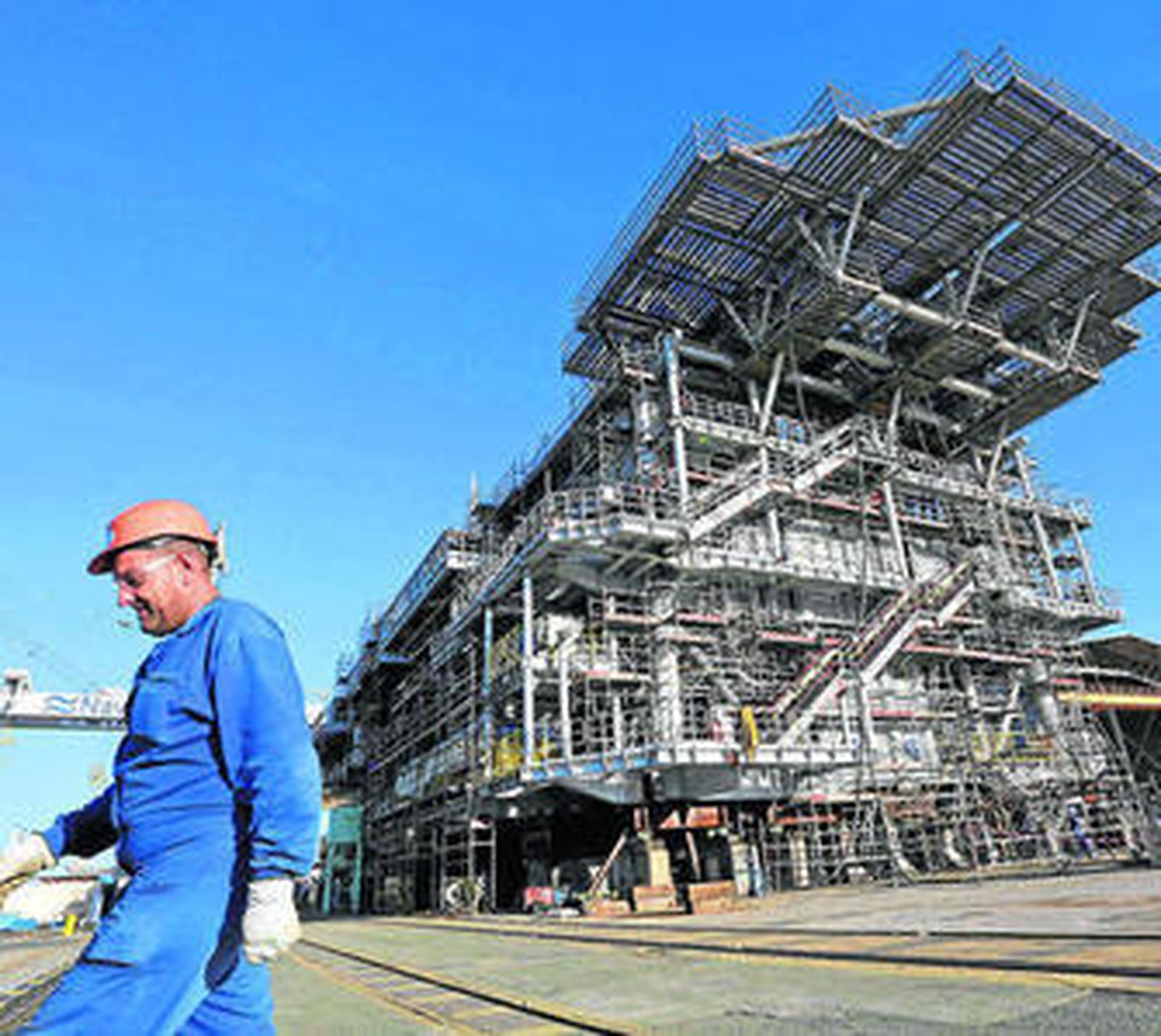 Estado actual de la construcción de la subestación eléctrica para la Wikinger.