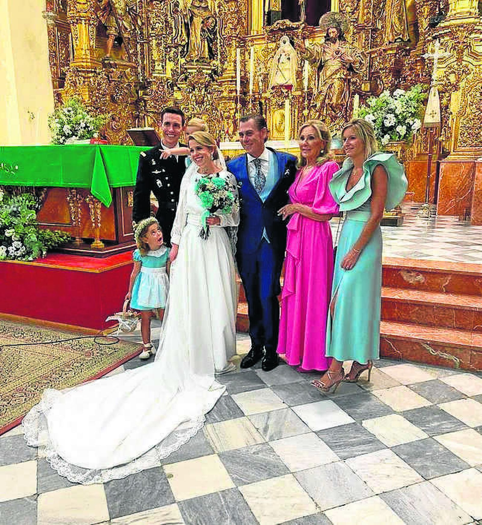 El nuevo matrimonio con Marisa Gómez de Barreda, León Dupuy, Rocío Aguillar y los benjamines de la familia.