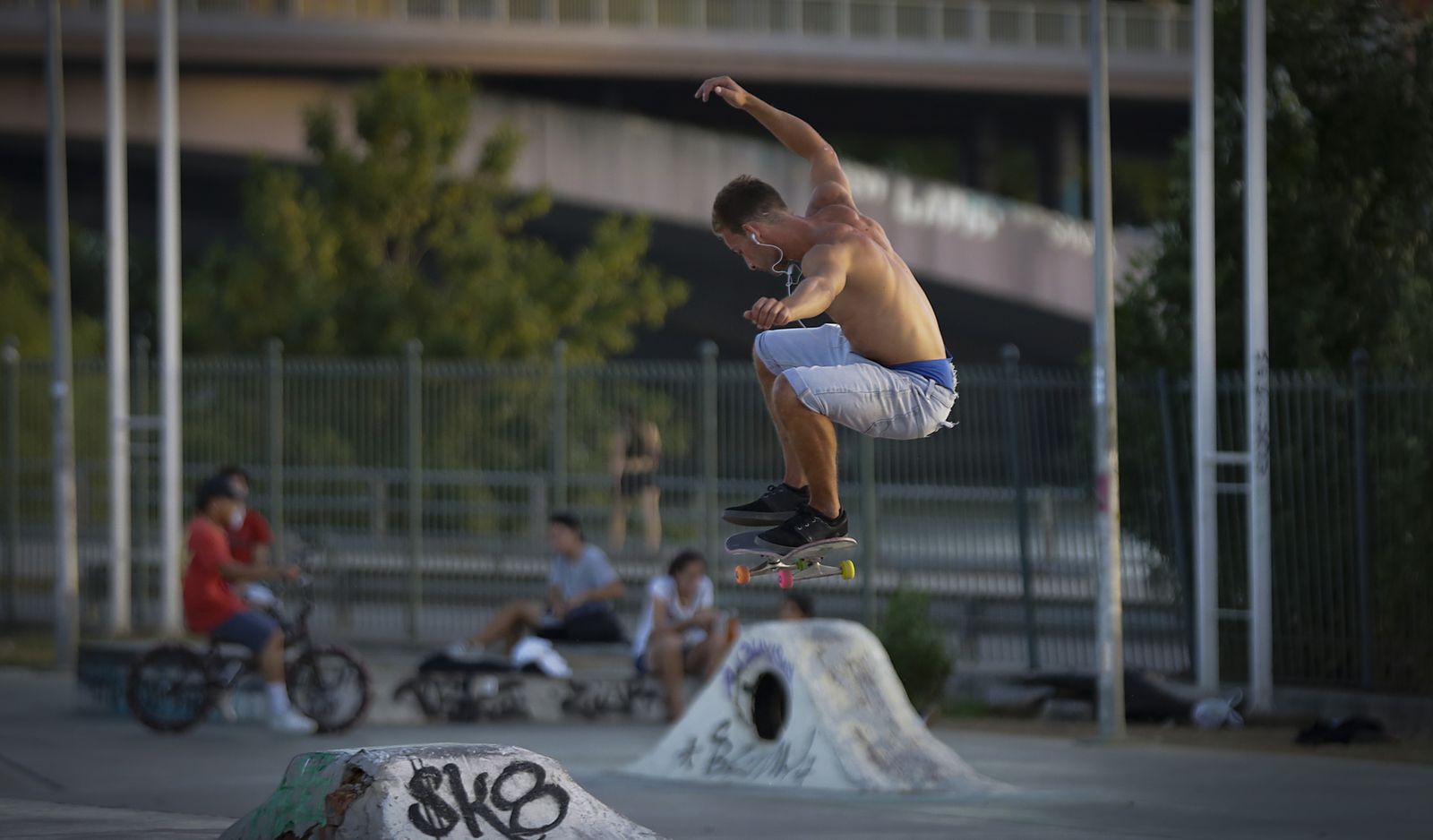 Agosto en Sevilla: el skatepark de Plaza de Armas
