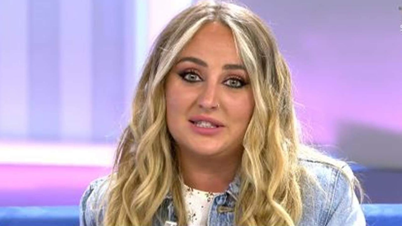 Rocío Flores, en el plató este viernes.