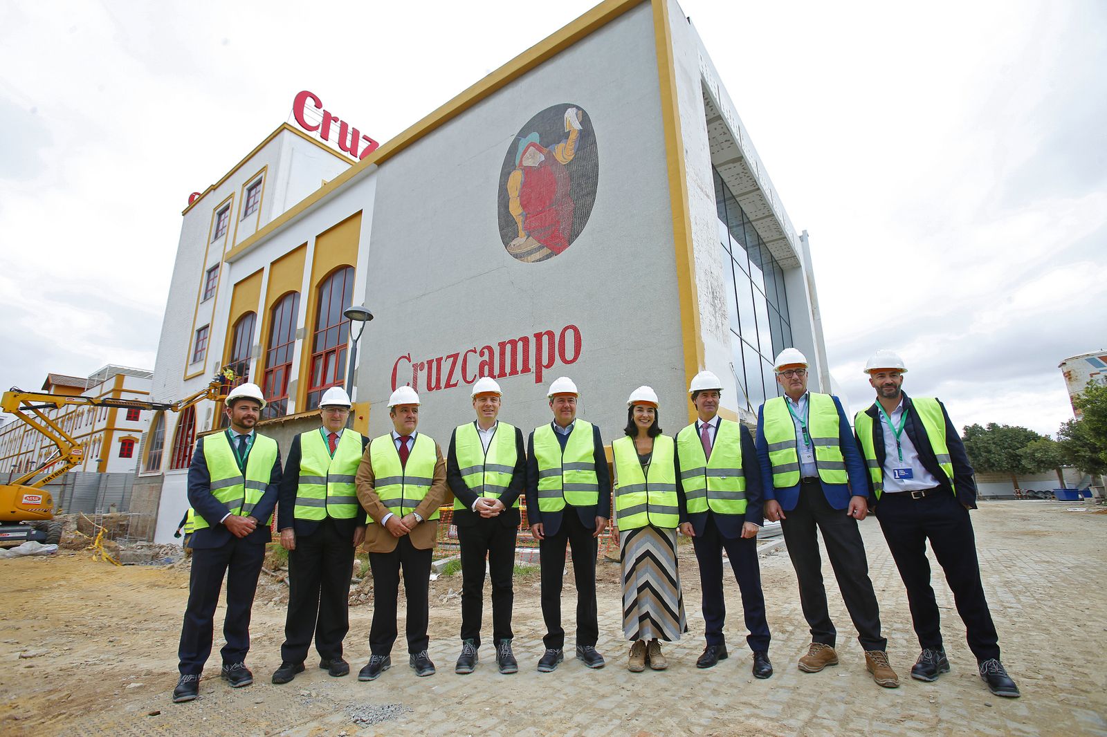 Obras en la "nueva" fábrica de Cruzcampo