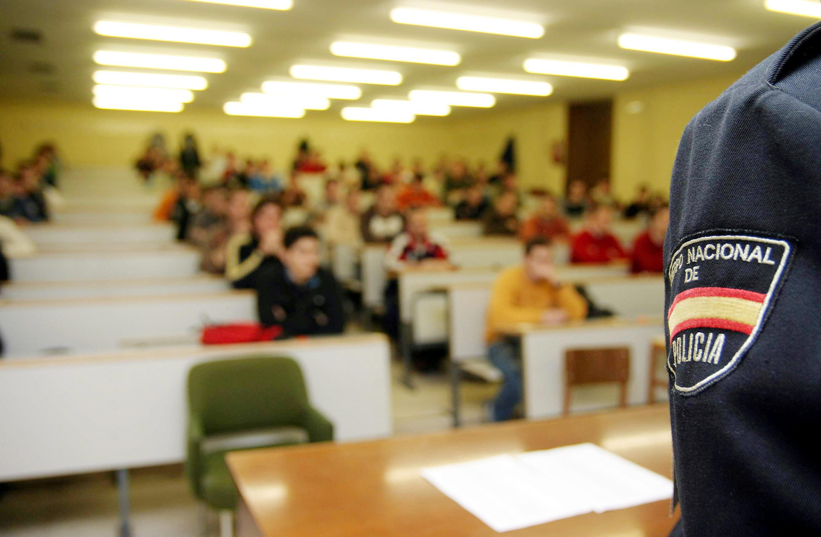 Aspirantes en las pruebas de acceso a la Policía Nacional.