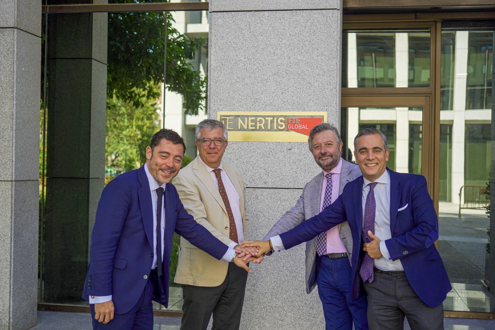 Juan Bermúdez, Ceo de ETL Global, y los letrados Juan Bautista, Manuel Salinero y Álvaro Moreno.