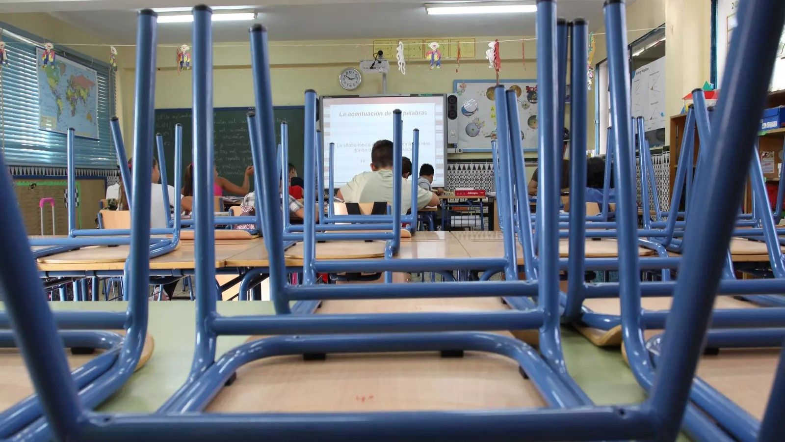 Aula de un centro educativo en una imagen de archivo.
