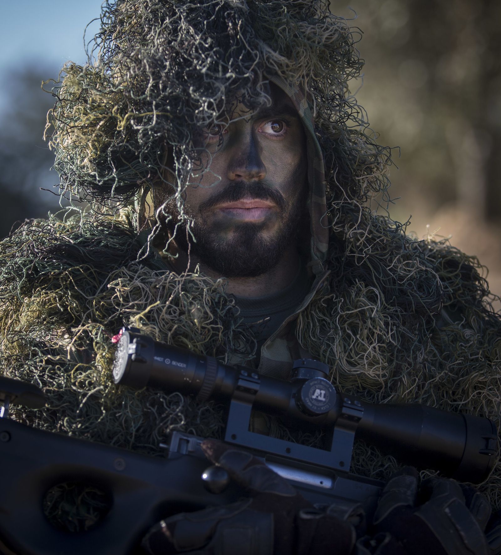 Maniobras del Ejército con destino a Letonia en Cerro Muriano