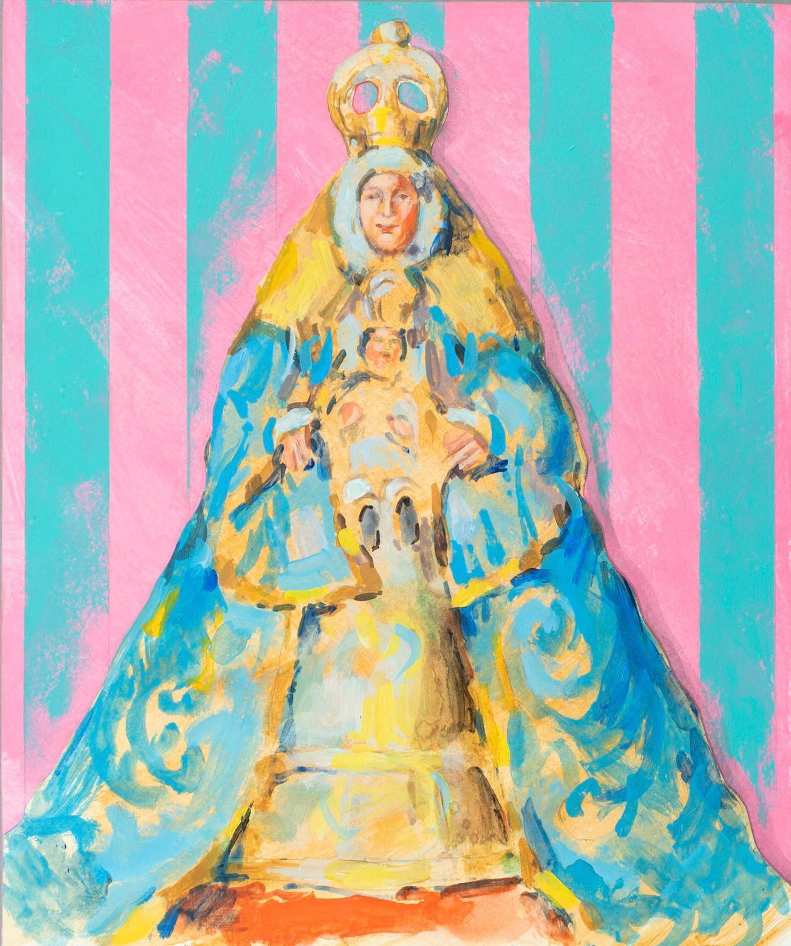 El cuadro de Ricardo Suárez entregado al papa