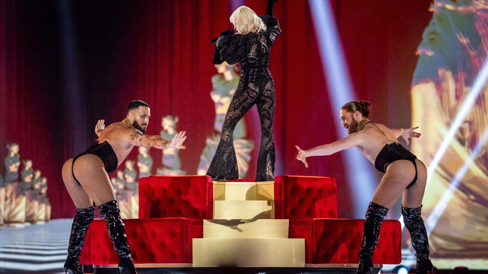 Los bailarines de Nebulossa en la segunda semifinal