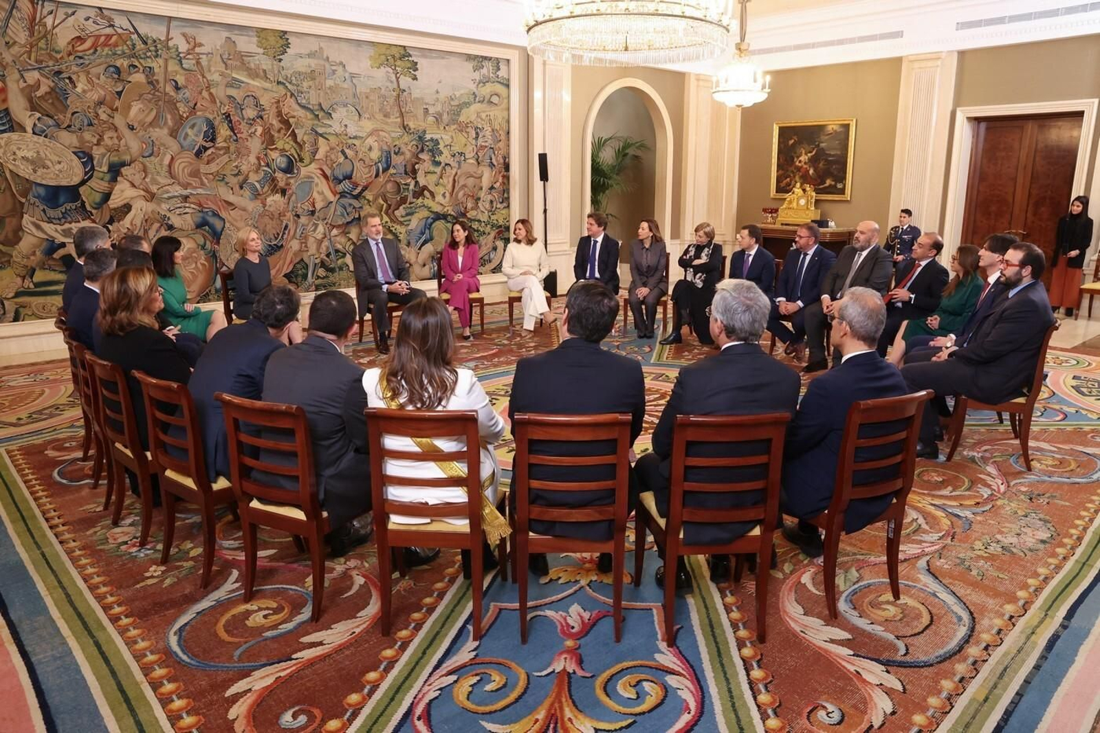 El Rey Felipe VI recibe en La Zarzuela a la alcaldesa de Jerez