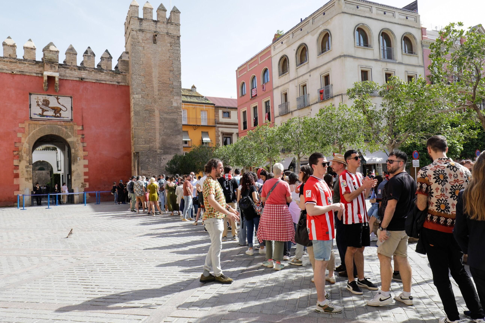 Las fotos de hinchas del Athletic y del Mallorca por Sevilla