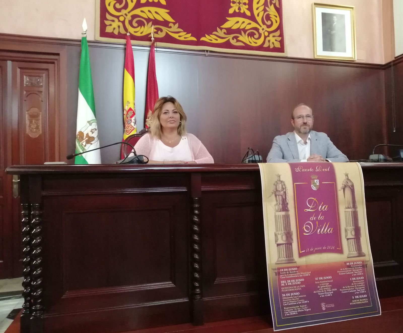 Presentación de los actos del Día de la Villa, en el Salón de Plenos