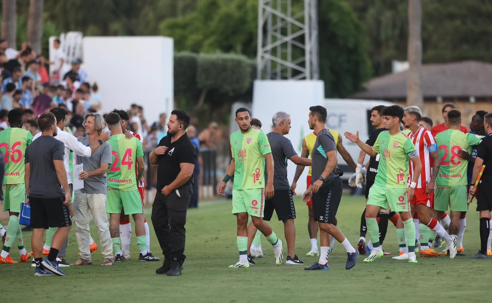 El Málaga, tras el partido ante el Almería