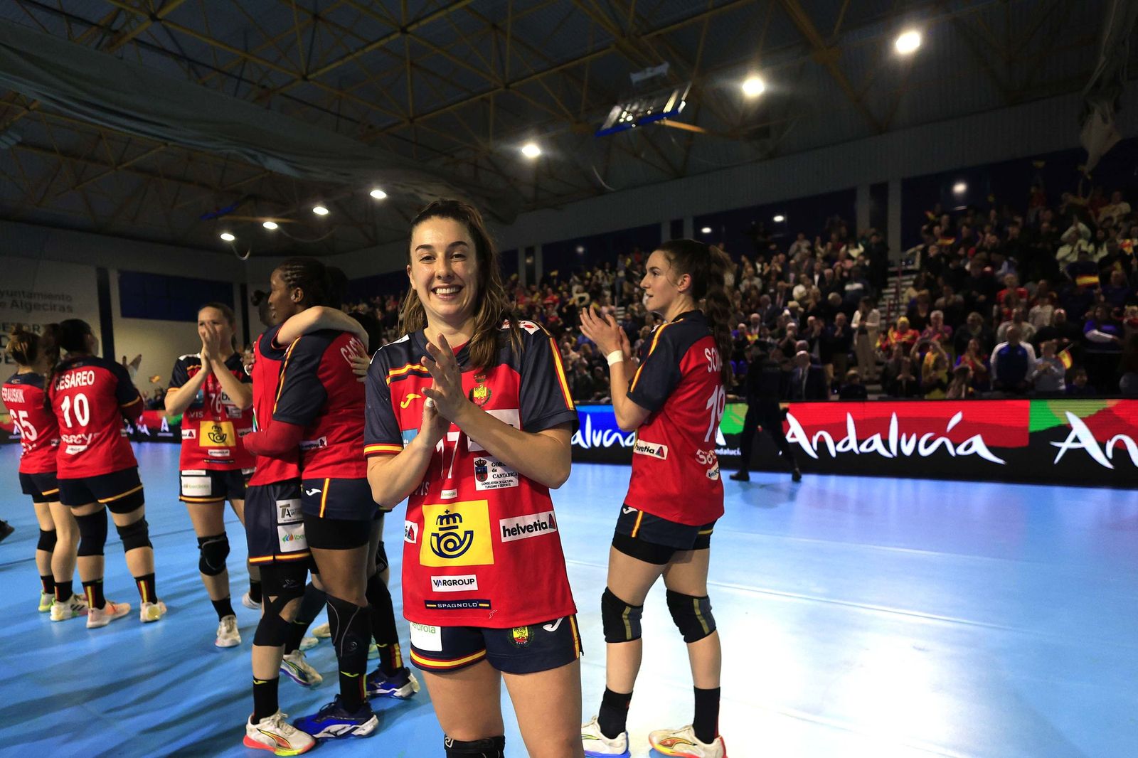 Las fotos del España-Austria del preeuropeo femenino de balonmano, en Algeciras