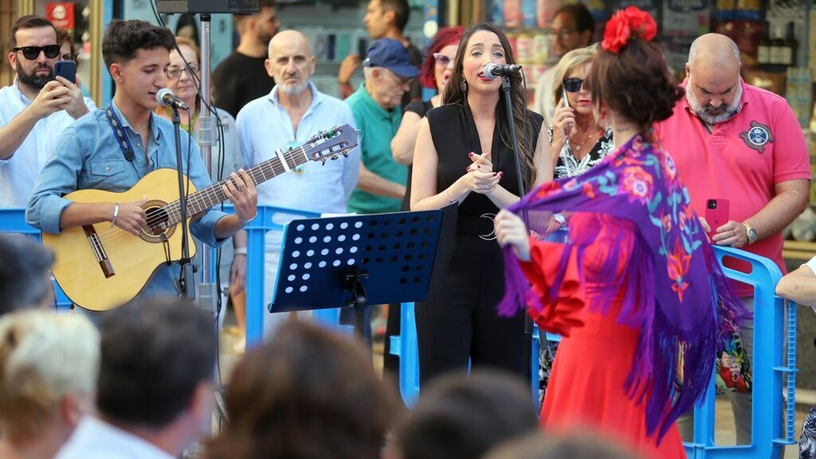 Desfile de moda en la 'Noche del Comercio'.