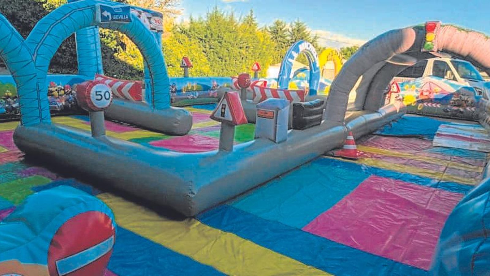 Imagen del circuito de educación vial que instaló Félix Moreno en Ifeca. Imagen del circuito de educación vial que instaló Félix Moreno en Ifeca.