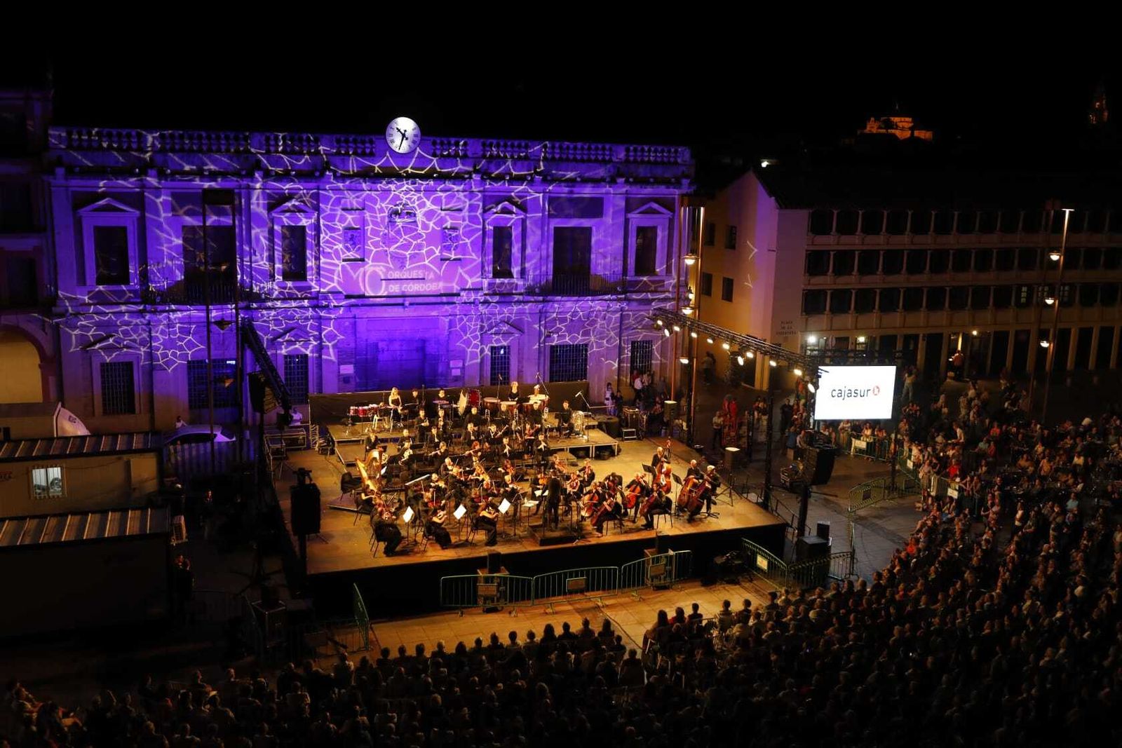 Concierto de la Orquesta, en la plaza de la Corredera.