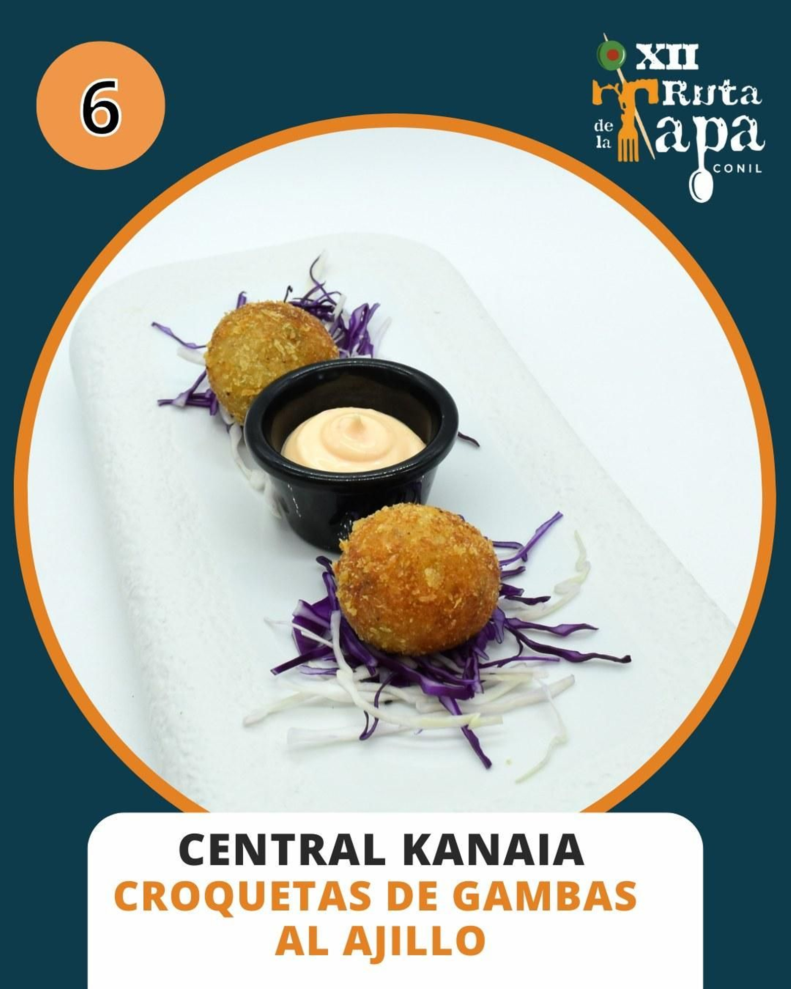Central Kanaia / Tapa: Croquetas de gambas al ajillo