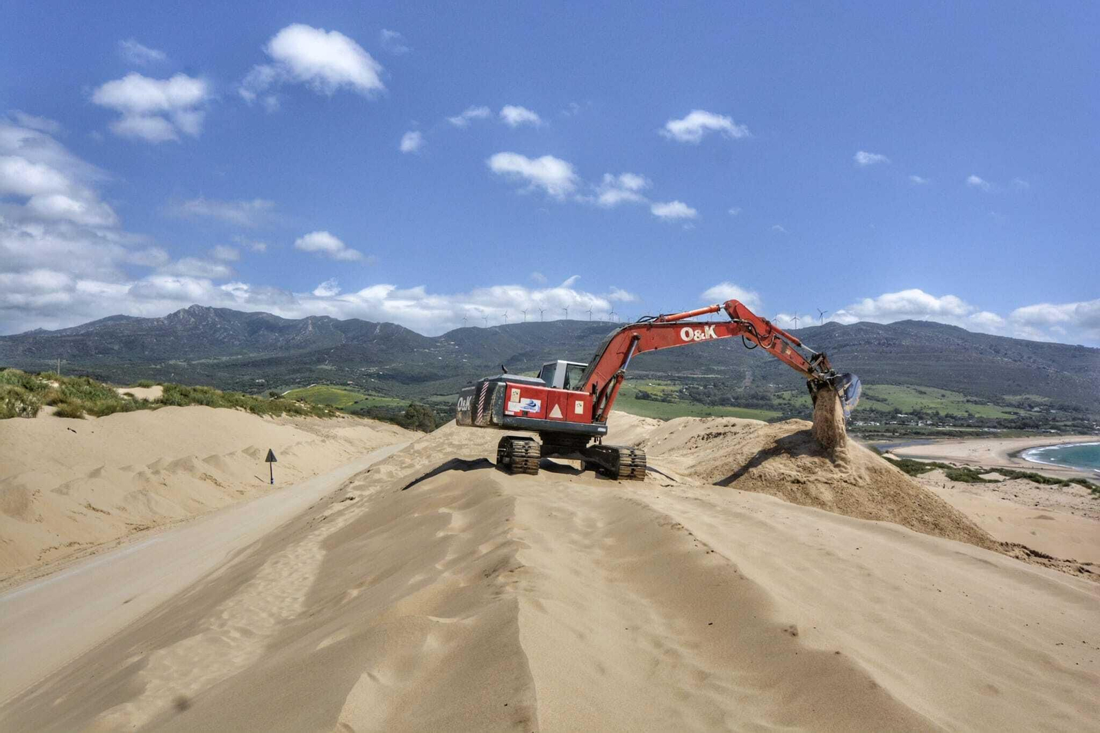 El avance de la duna de Valdevaqueros en Tarifa