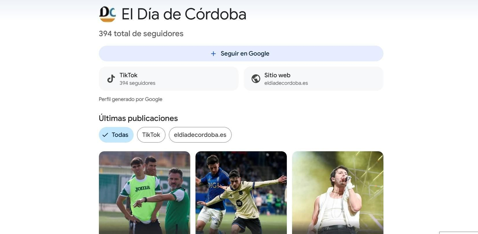 Así puedes seguir a El Día de Córdoba en Google Discover.