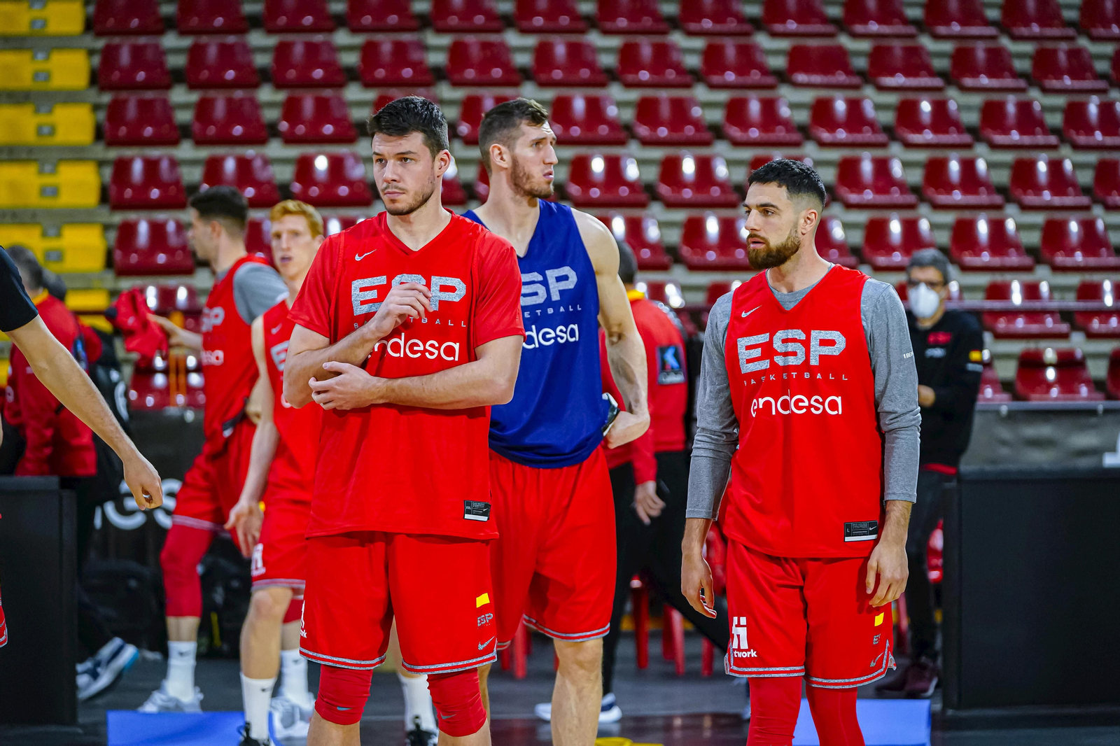 Alberto Díaz, Jonathan Barreiro, Francis Alonso y Rubén Guerrero, con España