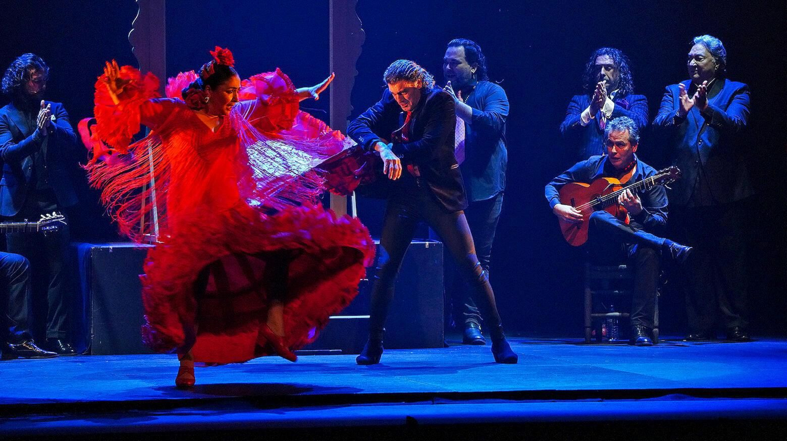 Manuela Carpio y Joaquín Grilo, durante el montaje.