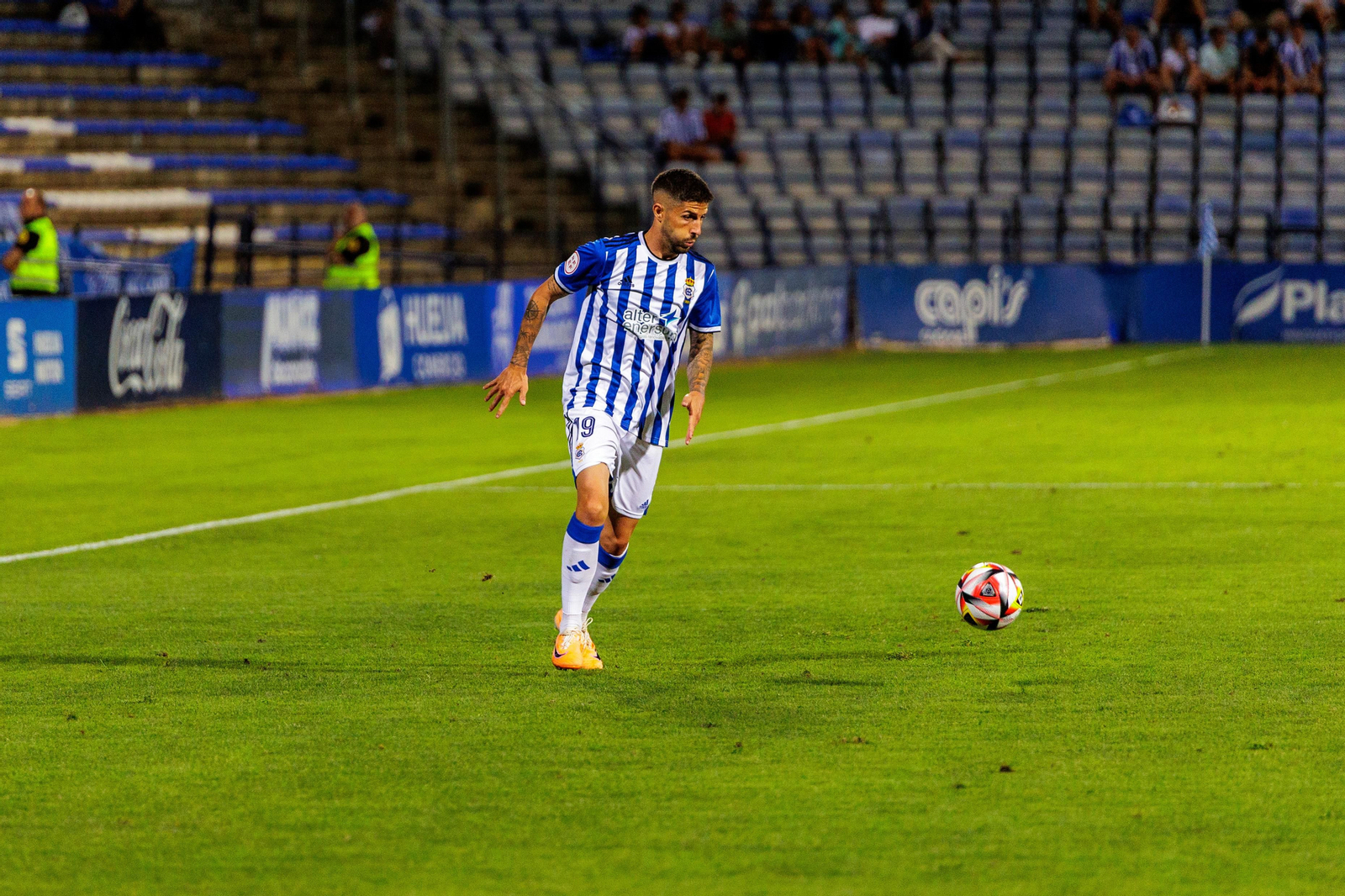 Antonio Domínguez uno de los autores de los goles de la noche.