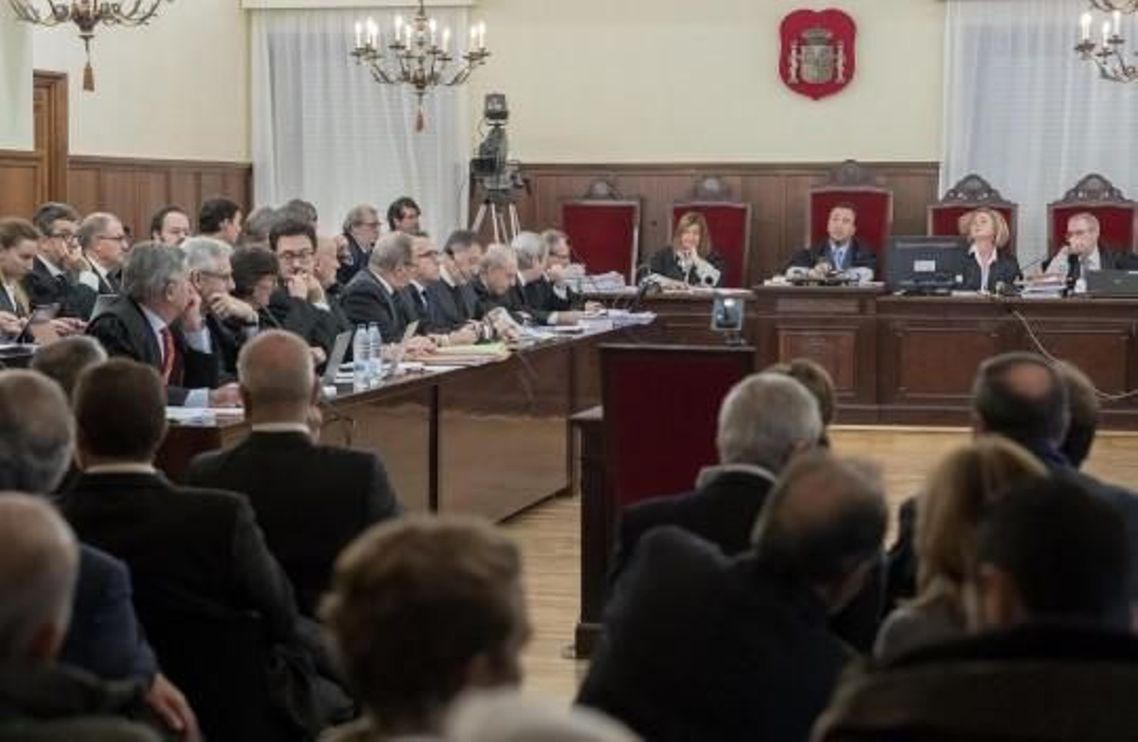 Un momento del juicio de los ERE