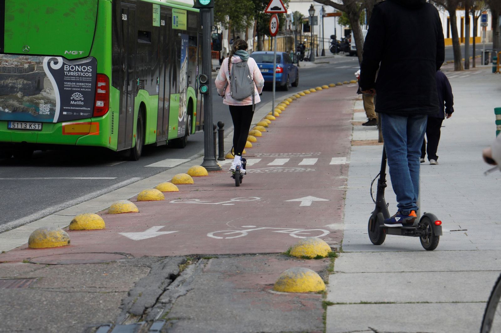 Un paseo por los puntos negros del carril bici de Córdoba