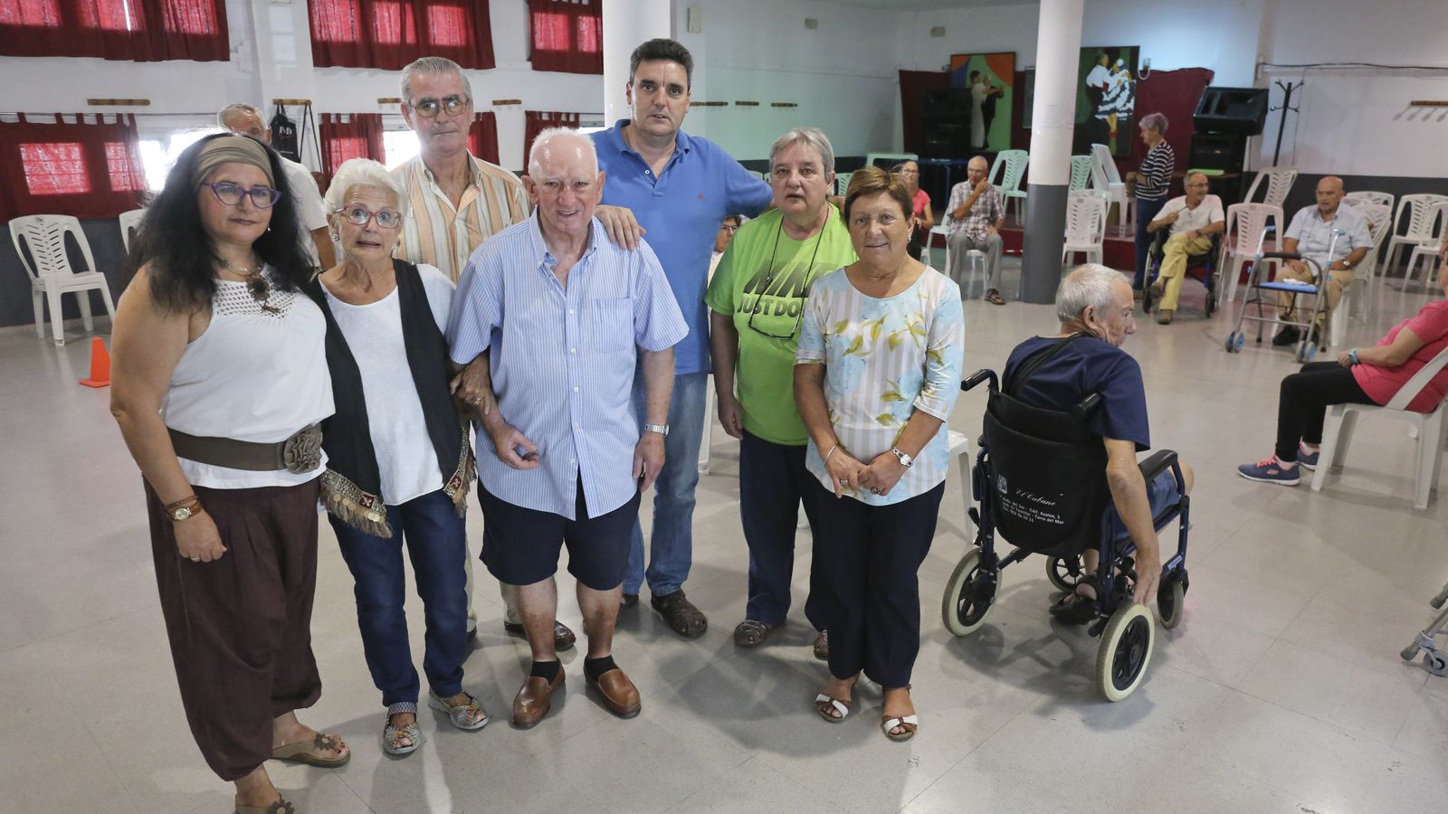 Miembros de la Asociación de Párkinson de Málaga.
