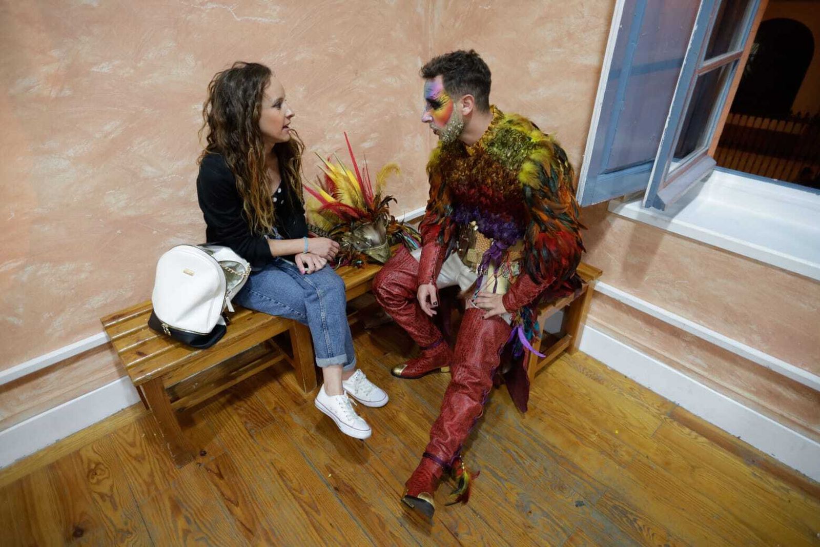 El ambiente en los camerinos del teatro