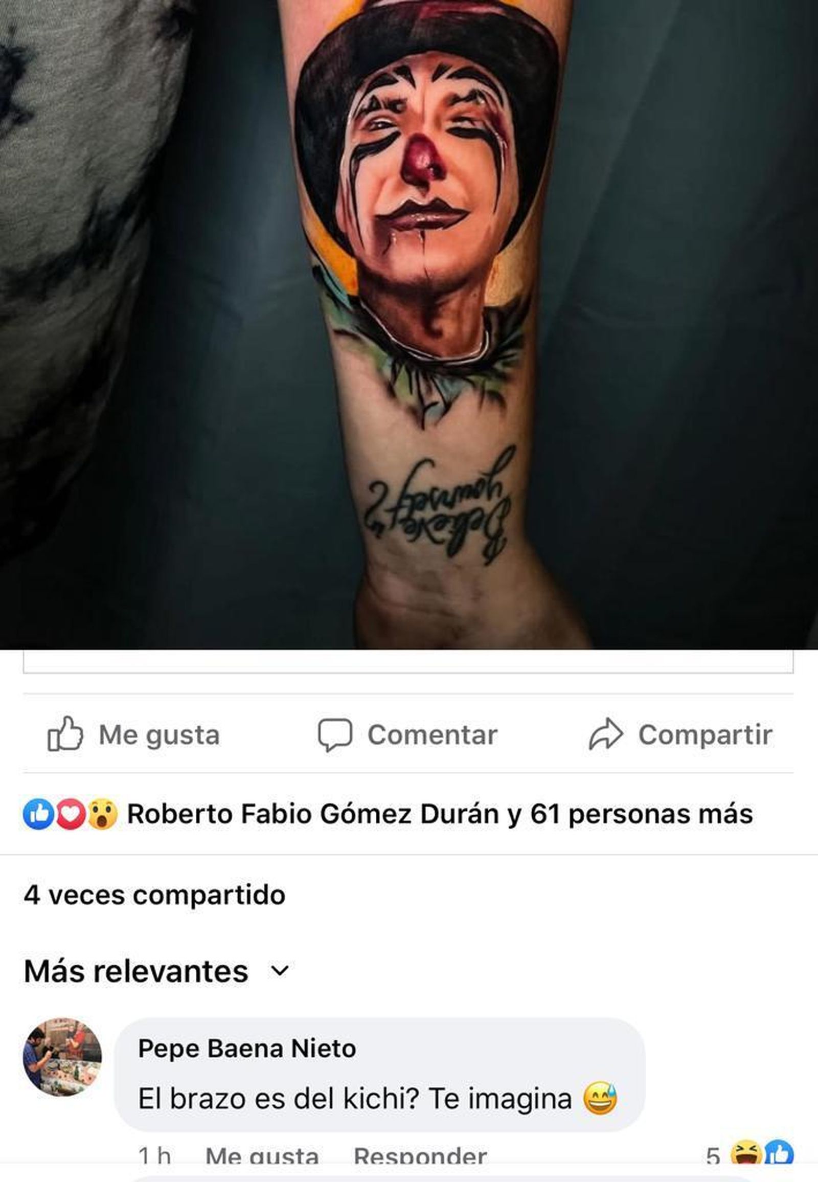 Nuevo tatuaje del Kichi