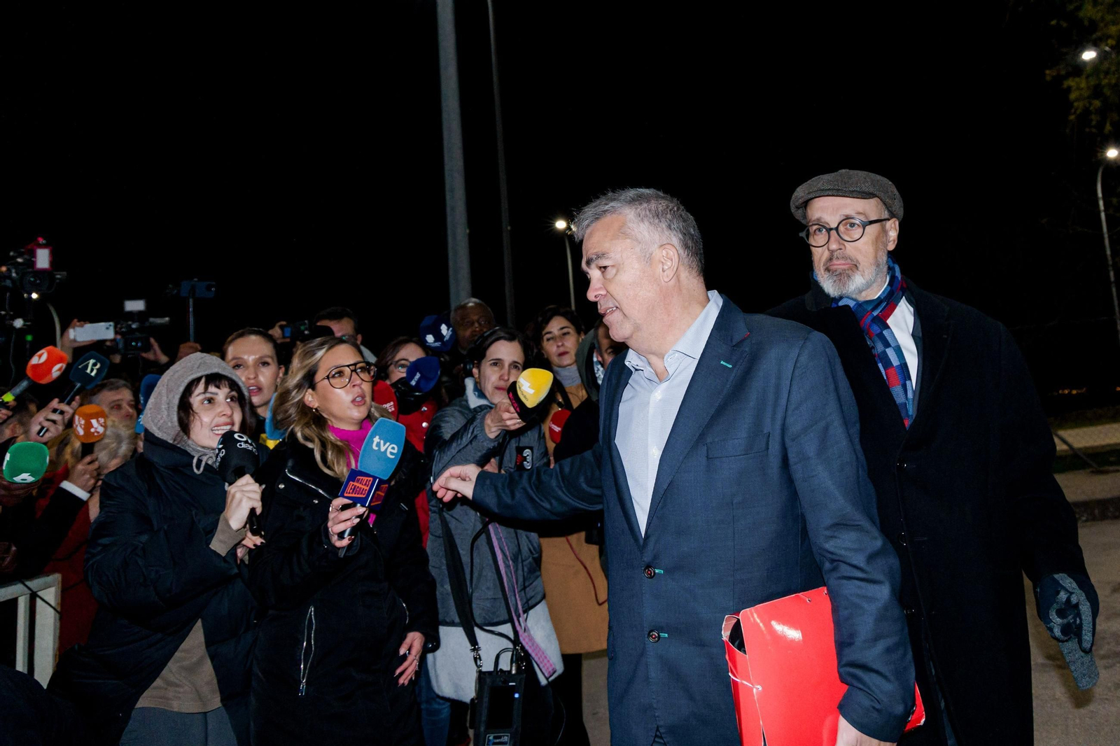 El ex secretario de Organización del PSOE Santos Cerdán, a su salida de la prisión el pasado 19 de noviembre.