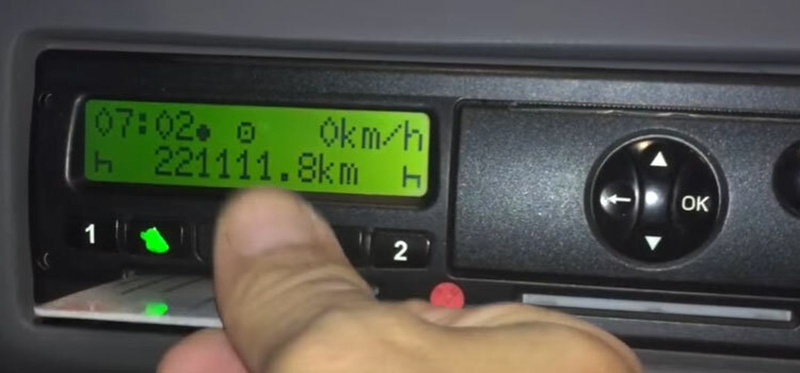 La manipulación del tacógrafo es delito