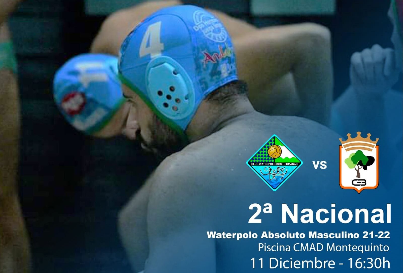 Una imagen del cartel del partido elaborado por el CW Dos Hermanas PQS.