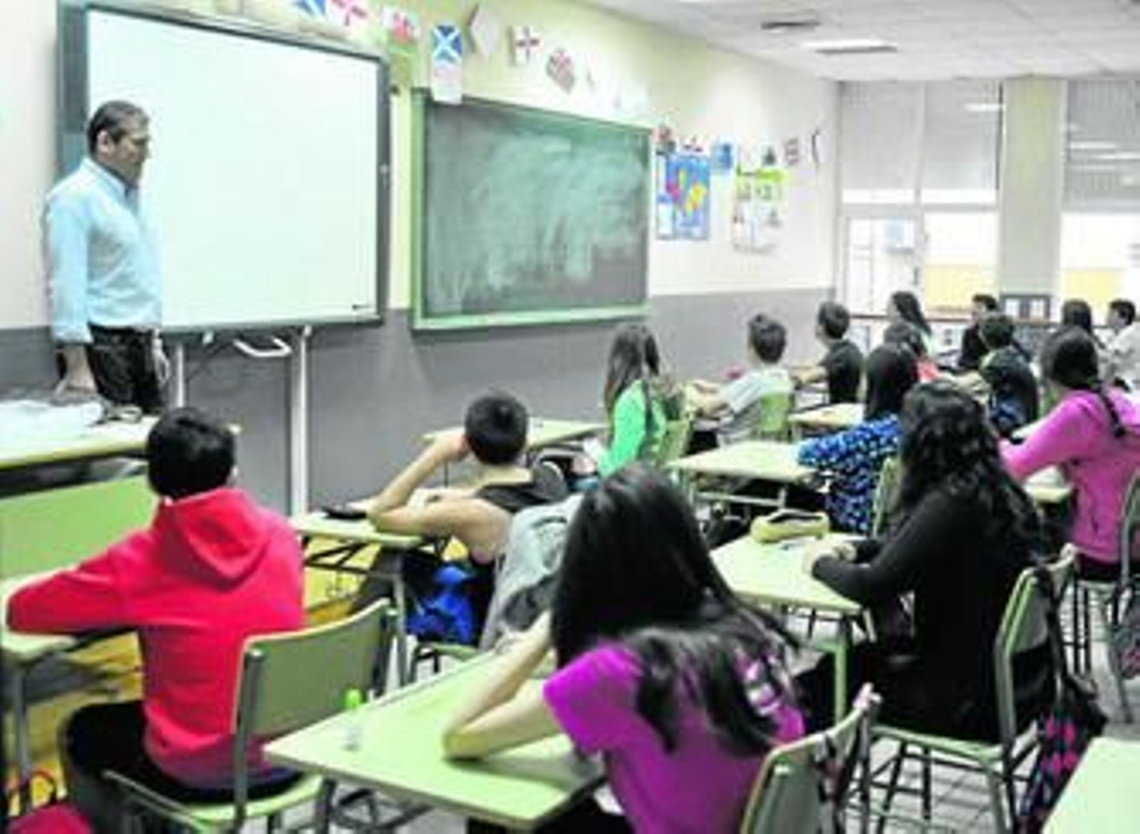 Una de las aulas del Instituto Murillo de Sevilla.