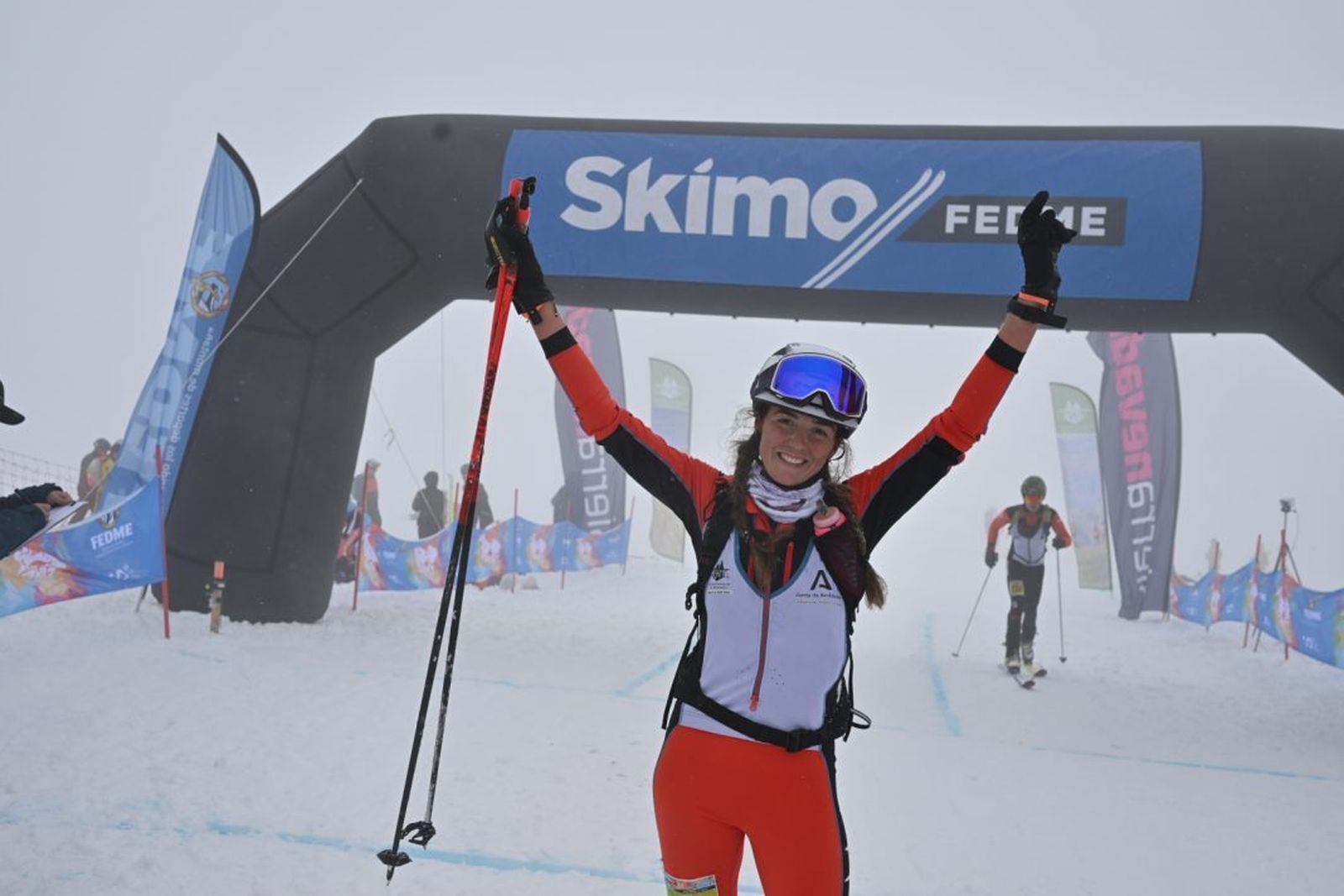 Ana Alonso celebra uno de sus títulos.