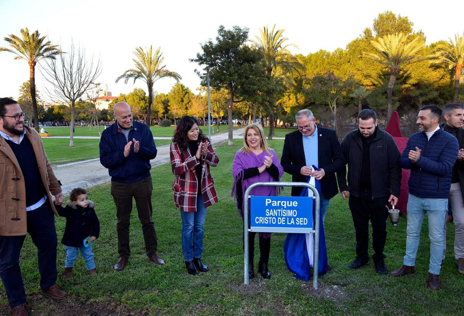 La Hermandad del Santísimo Cristo de la Sed inaugura su parque con motivo de su décimo aniversario