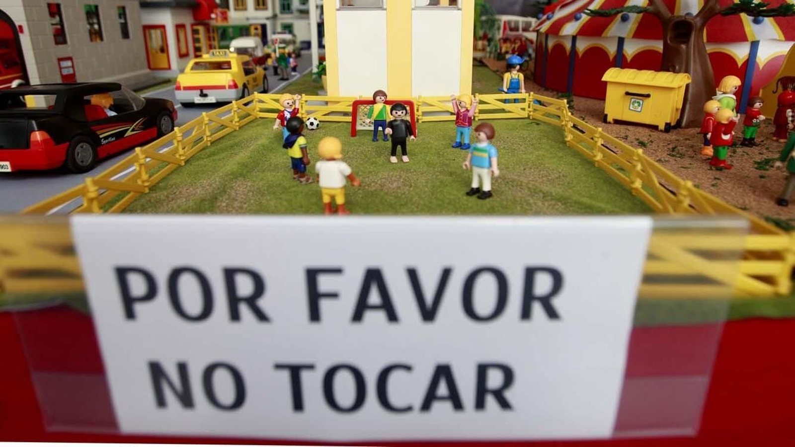 Las fotos de la exposición de las figuras de Playmobil