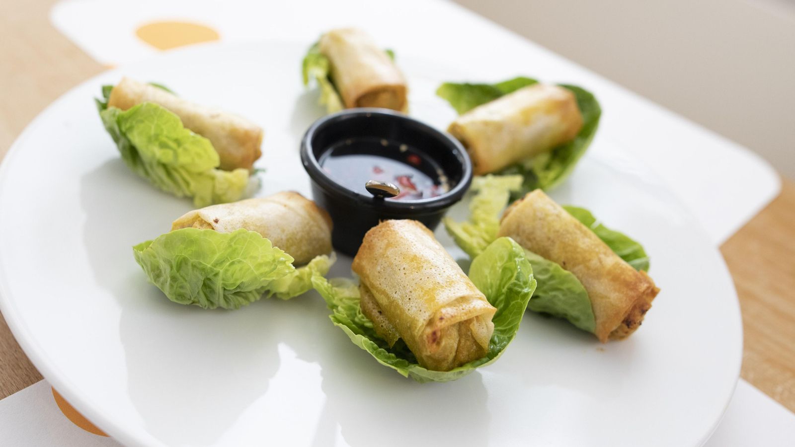 Los famosos nems de Botánico café son el plato estrella del restaurante.