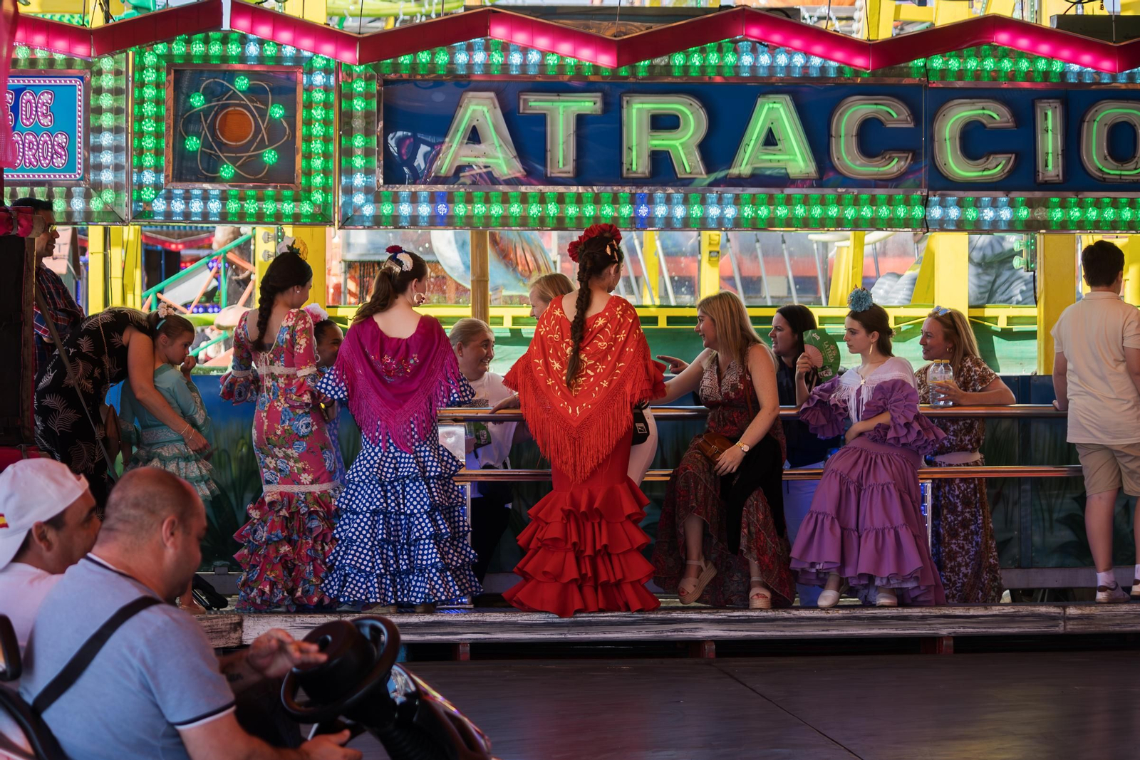 Imágenes del ambiente el martes en la Feria de Jerez 2024
