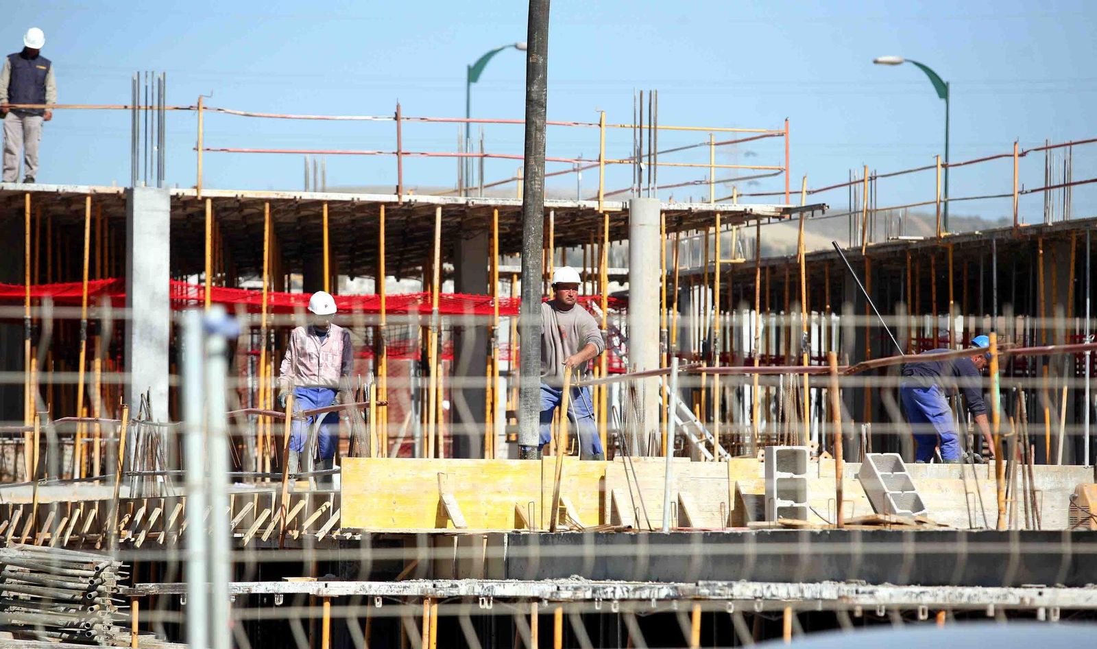 Viviendas en construcción en Málaga capital.