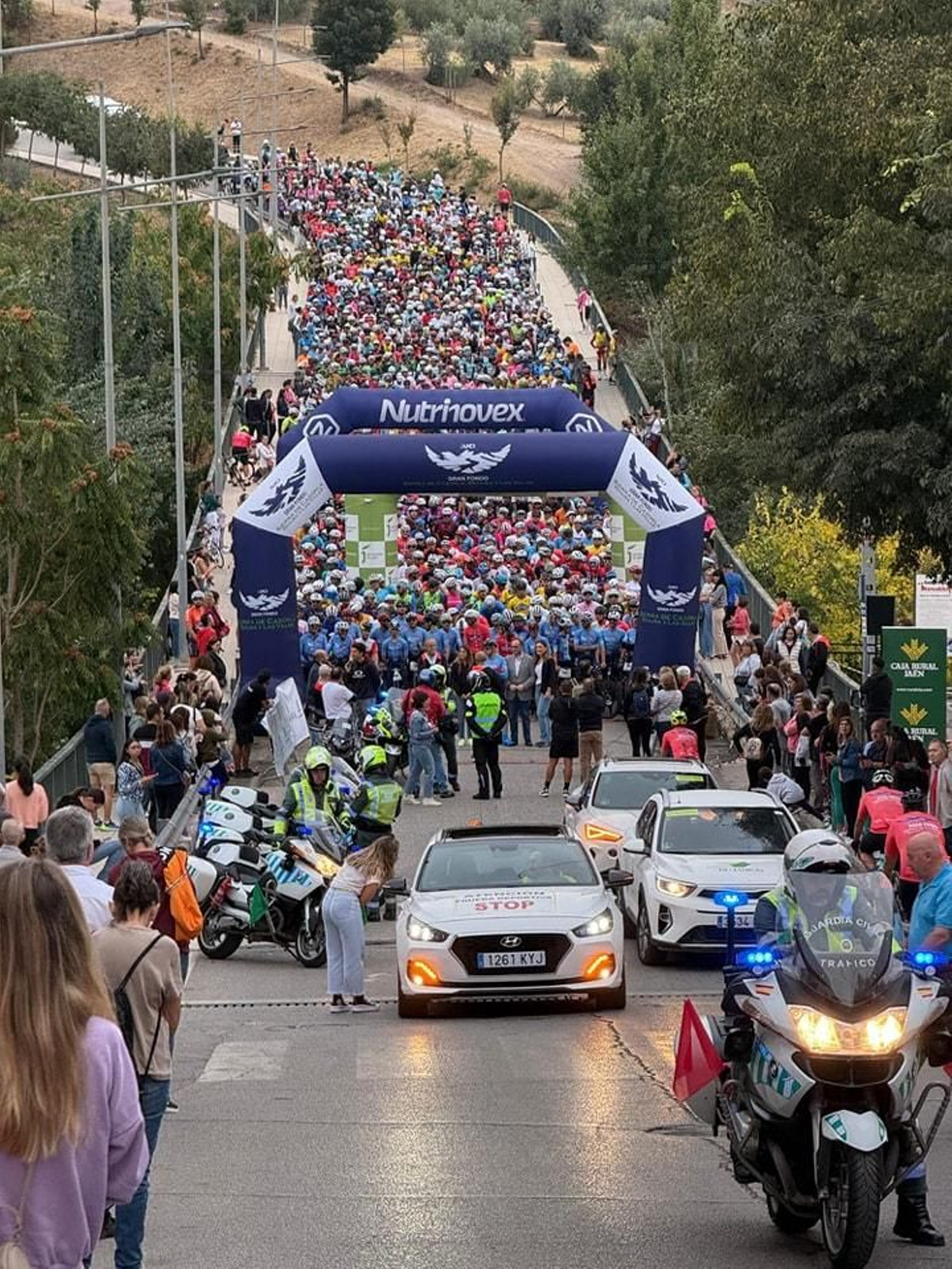 Imagen de la salida de la Gran Fondo en 2024.