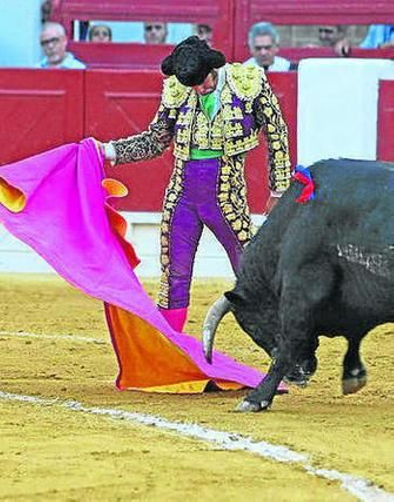 Morante, durante su labor.