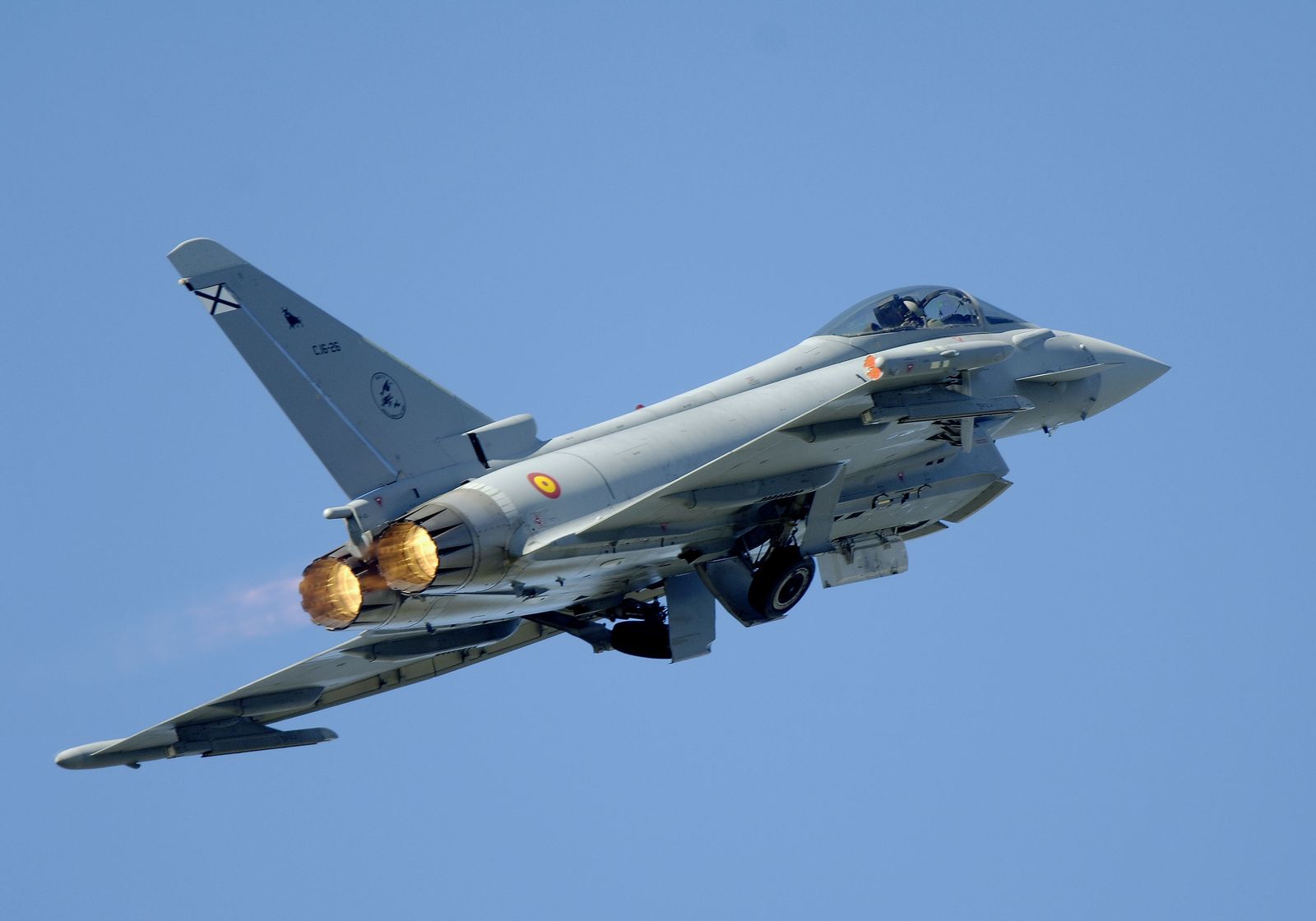 Imagen de un 'Eurofighter' en el aire