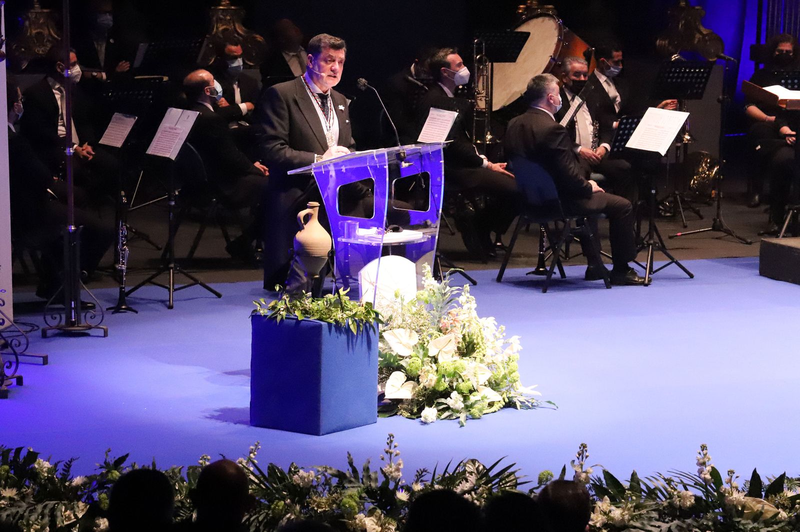 Imágenes del Pregón de la Semana Santa de Huelva 2021 de Eduardo Sugrañes