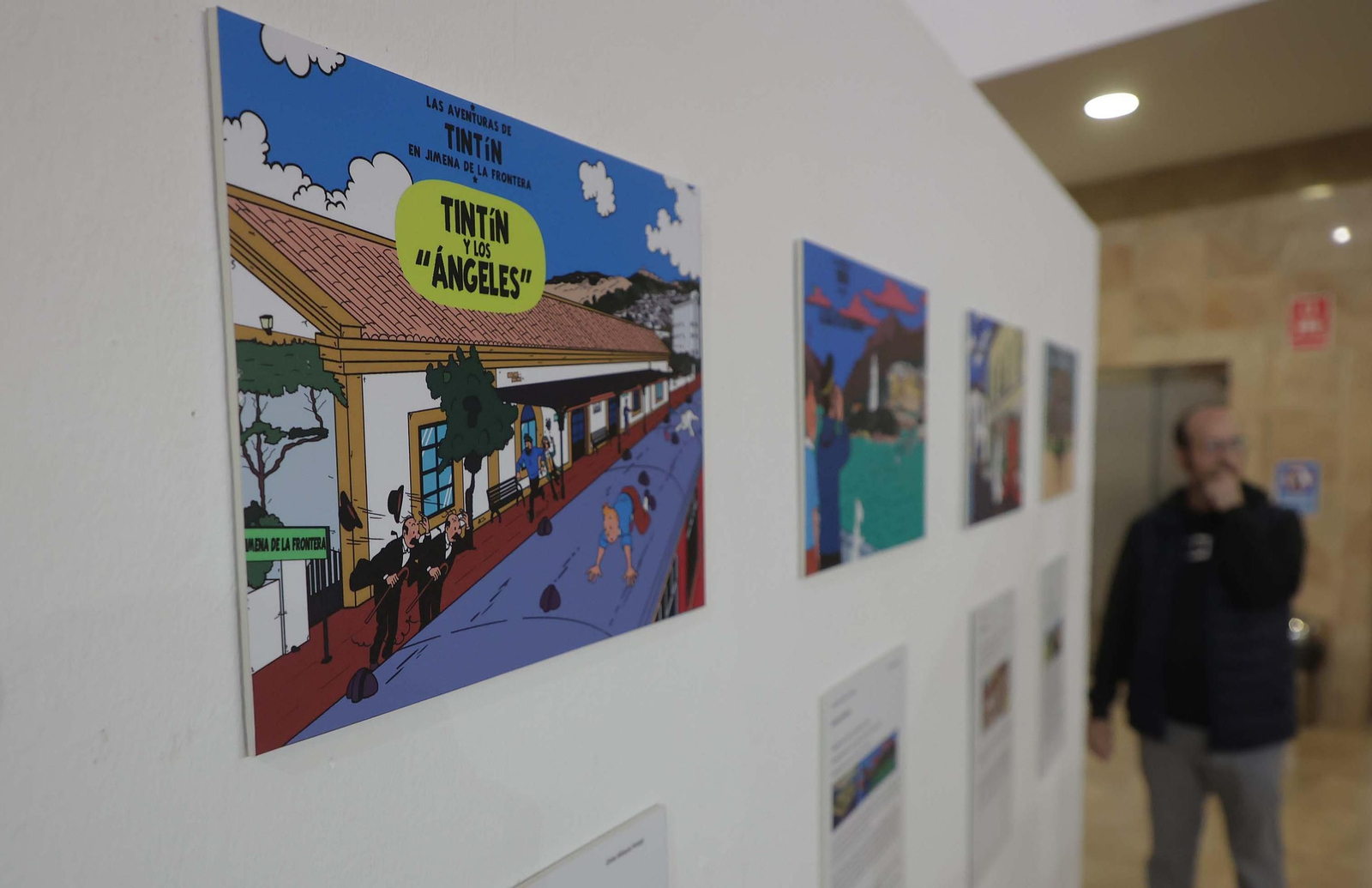 Fotos de la exposición Tintín en el Campo de Gibraltar