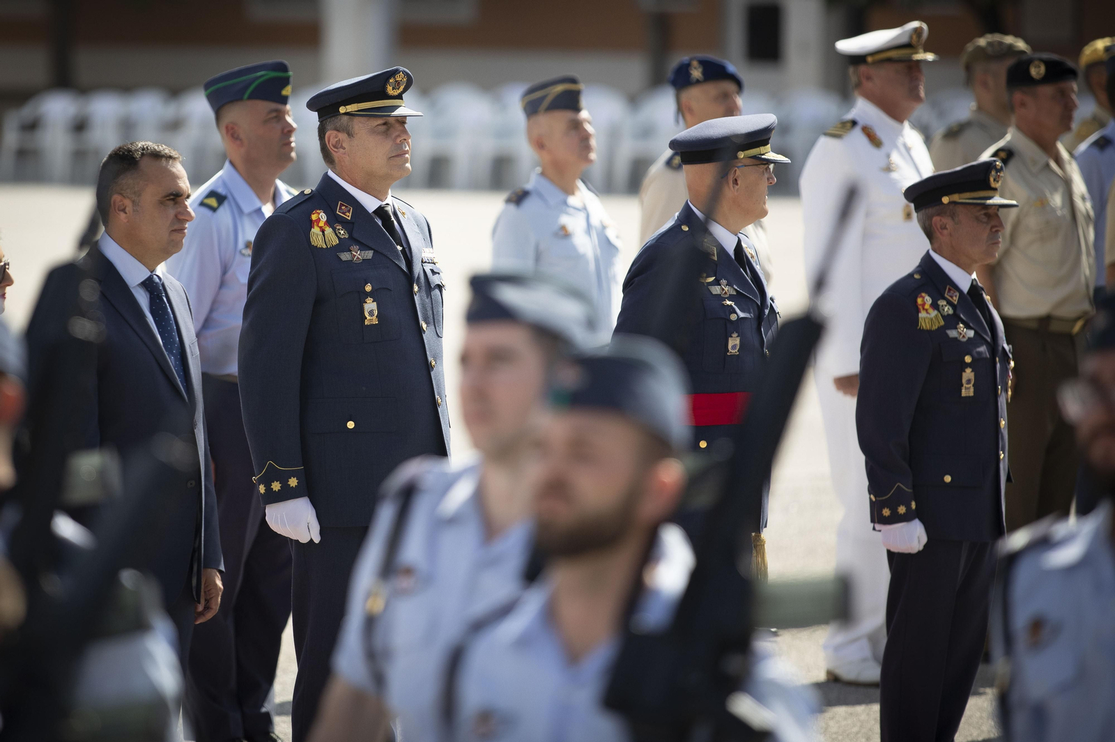 Así ha sido la toma de posesión como jefe de la Base Aérea de Armilla del coronel Miguel Durán Gálvez