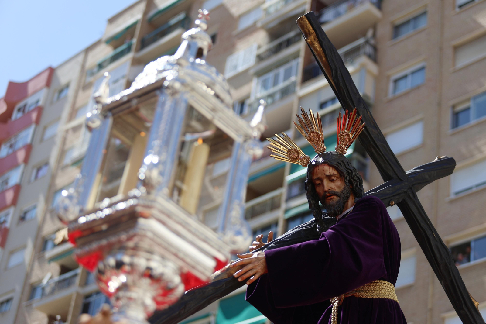 Mediadora en su procesión del Miércoles Santo de Málaga, en fotos