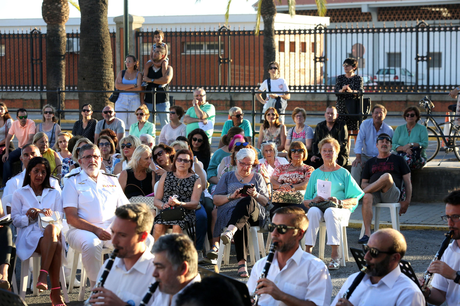 Las imágenes del concierto de la Virgen del Carmen en la comandancia marina