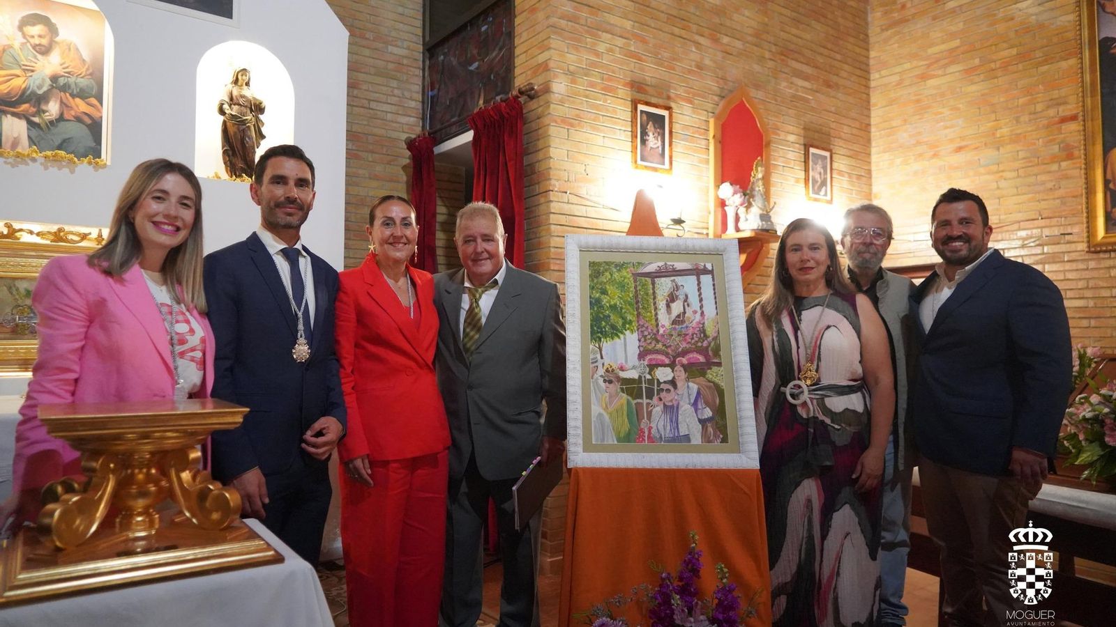 Cartelista y pregonero de la romería del Carmen 2025 en el acto celebrado hace unos días.